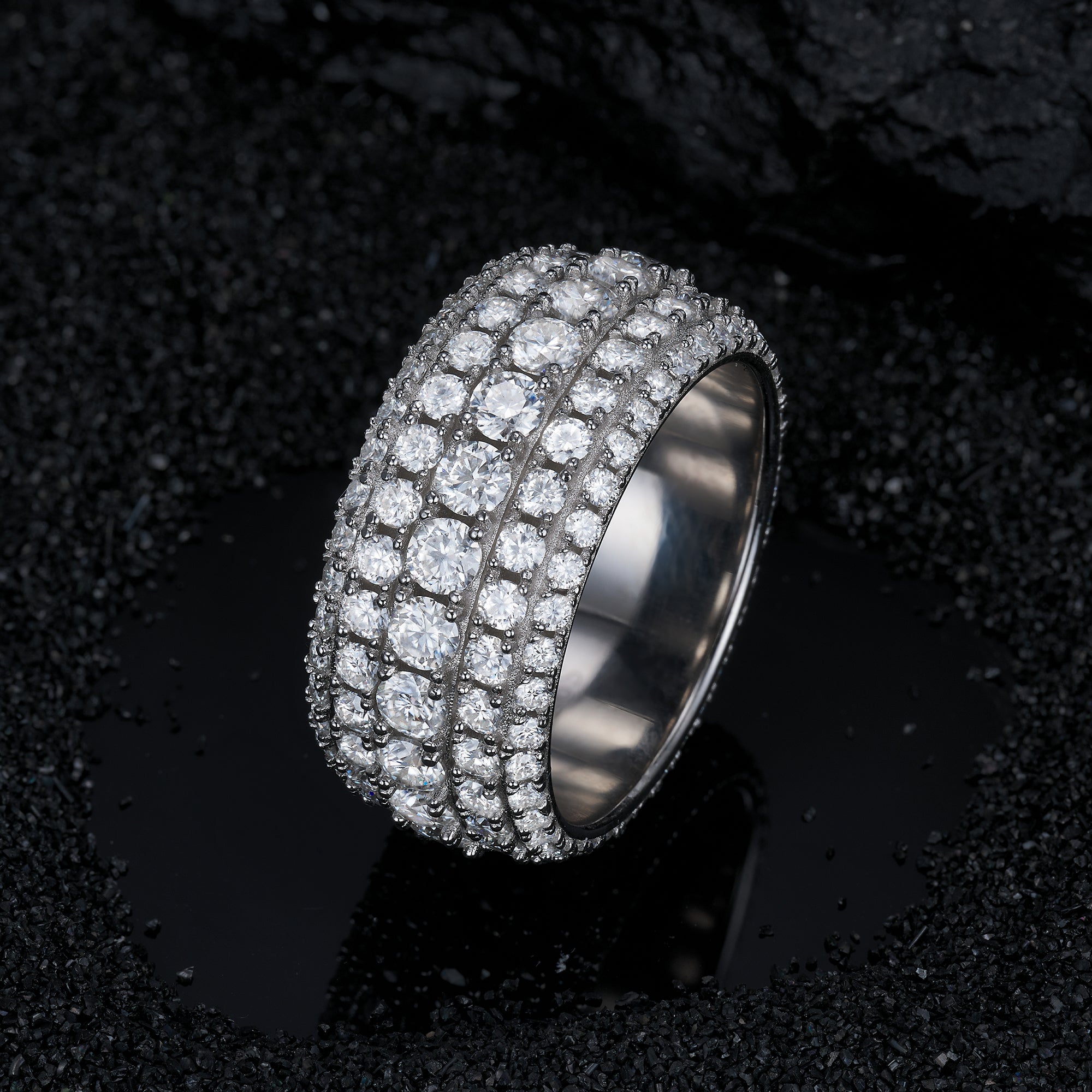 Moissanite Ring, 14k Gold