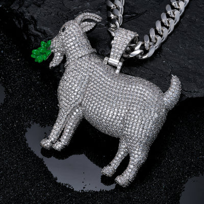 VVS Moissanite Goat Pendant