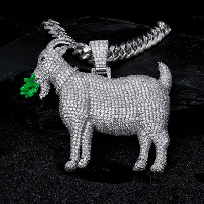 VVS Moissanite Goat Pendant