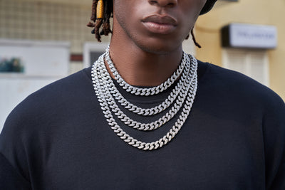 8-10mm VVS Moissanite Cuban Chain