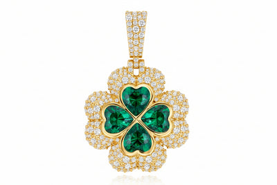VVS Moissanite “Clover” Shaped Pendant,