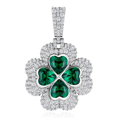 VVS Moissanite “Clover” Shaped Pendant,