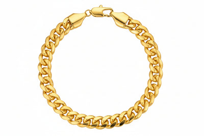 8mm Plain Cuban Bracelet