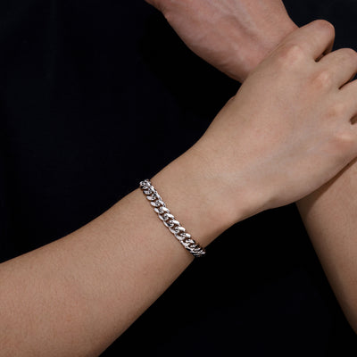 8mm Plain Cuban Bracelet