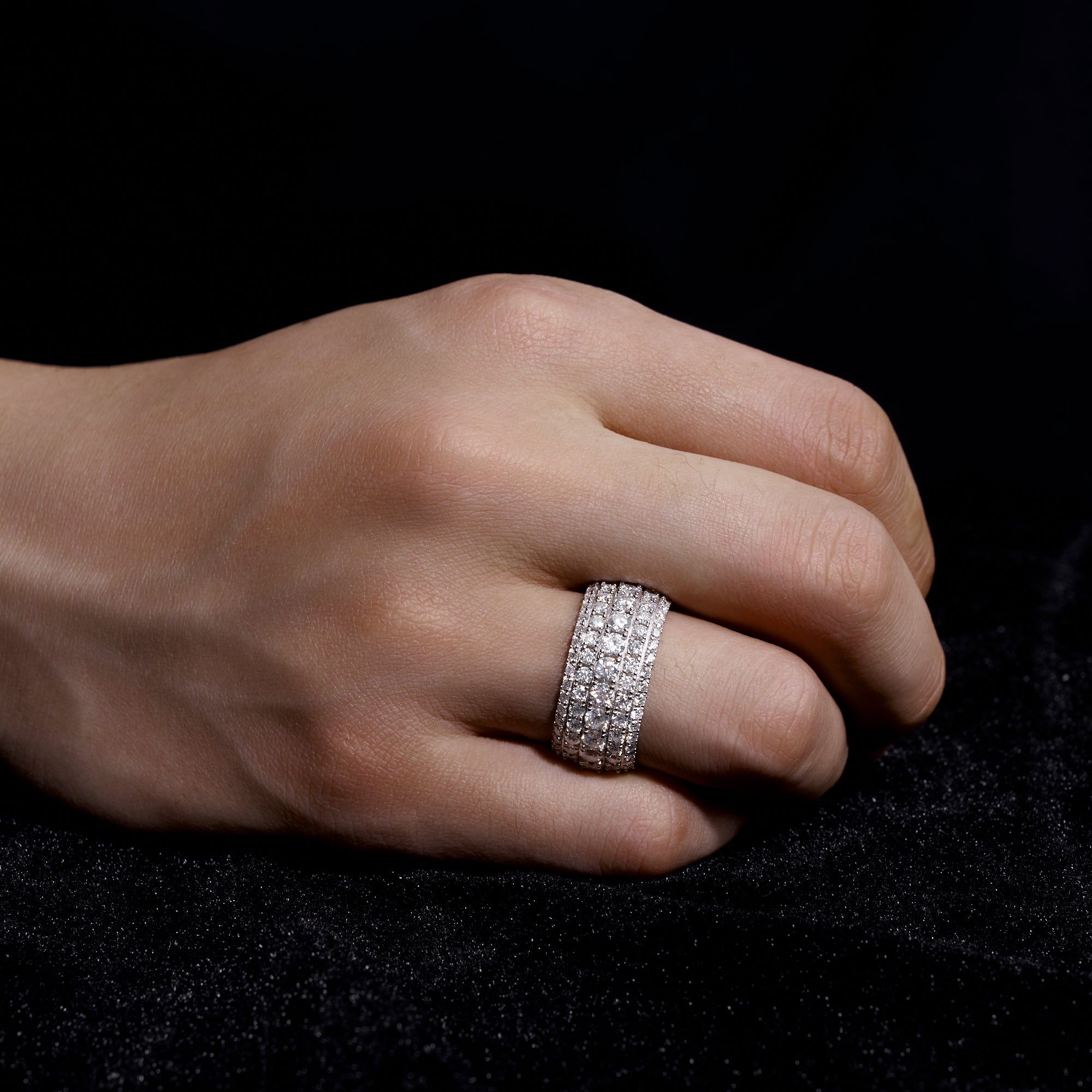 Moissanite Ring, 14k Gold