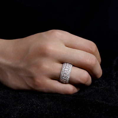 Moissanite Ring, 14k Gold