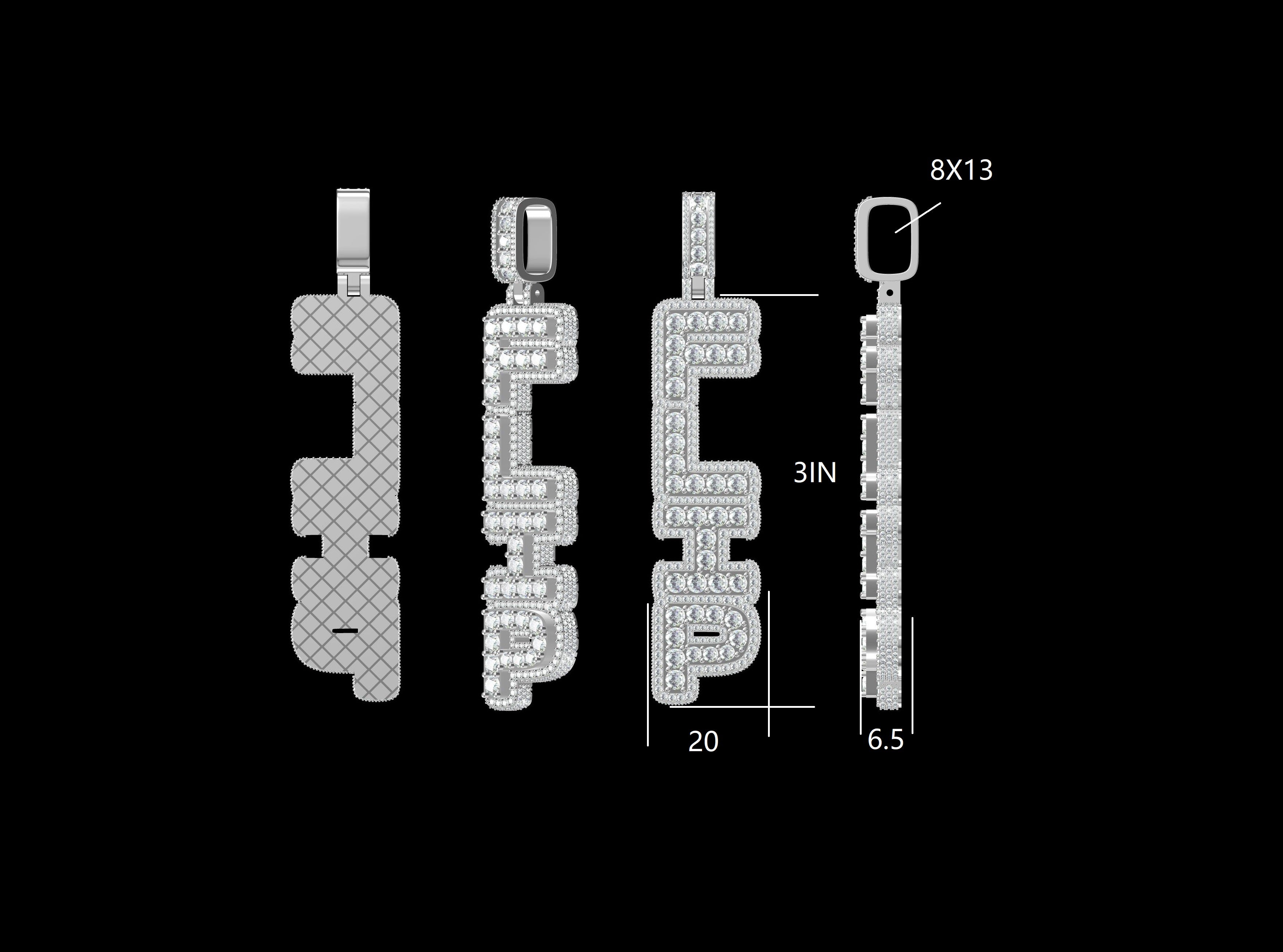 Custom Letter Pendants