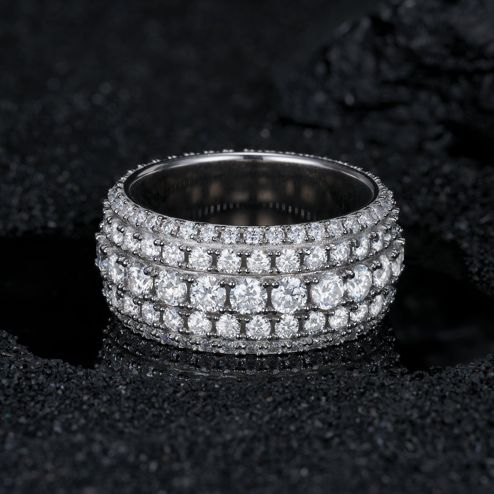 Moissanite Ring, 14k Gold