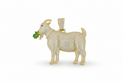 VVS Moissanite Goat Pendant