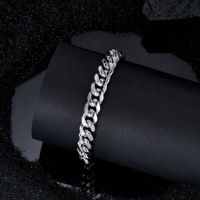 8mm Plain Cuban Bracelet
